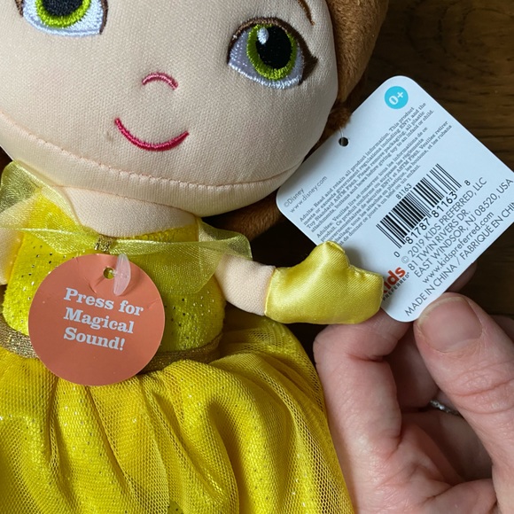 🌼3 for $20🌼 Disney Princess Belle 12” Plush Doll with Sounds NWT - Picture 2 of 2